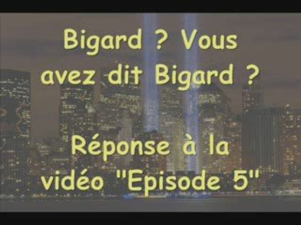 Bigard ne fait que colporter les poncifs conspirationnistes