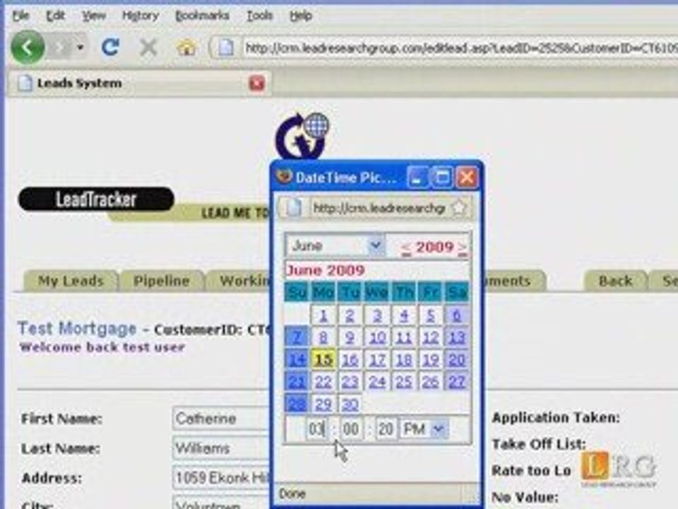 Direct Mail Lead Tracking System