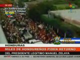 Impresionante Manifestación Hondureños 