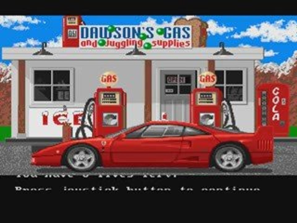 Amiga 500 Games: Test Drive II "The Duel" levels 1 and 2