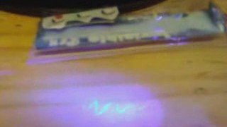 Caneta invisível com revelação LED na cor Azul