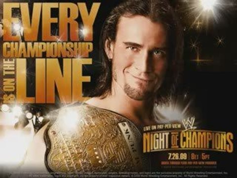 wwe night of champions 2009 official theme song and poster