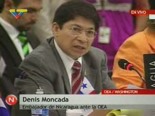 Nicaragua y Canada Sesion extraordinaria OEA a Washington