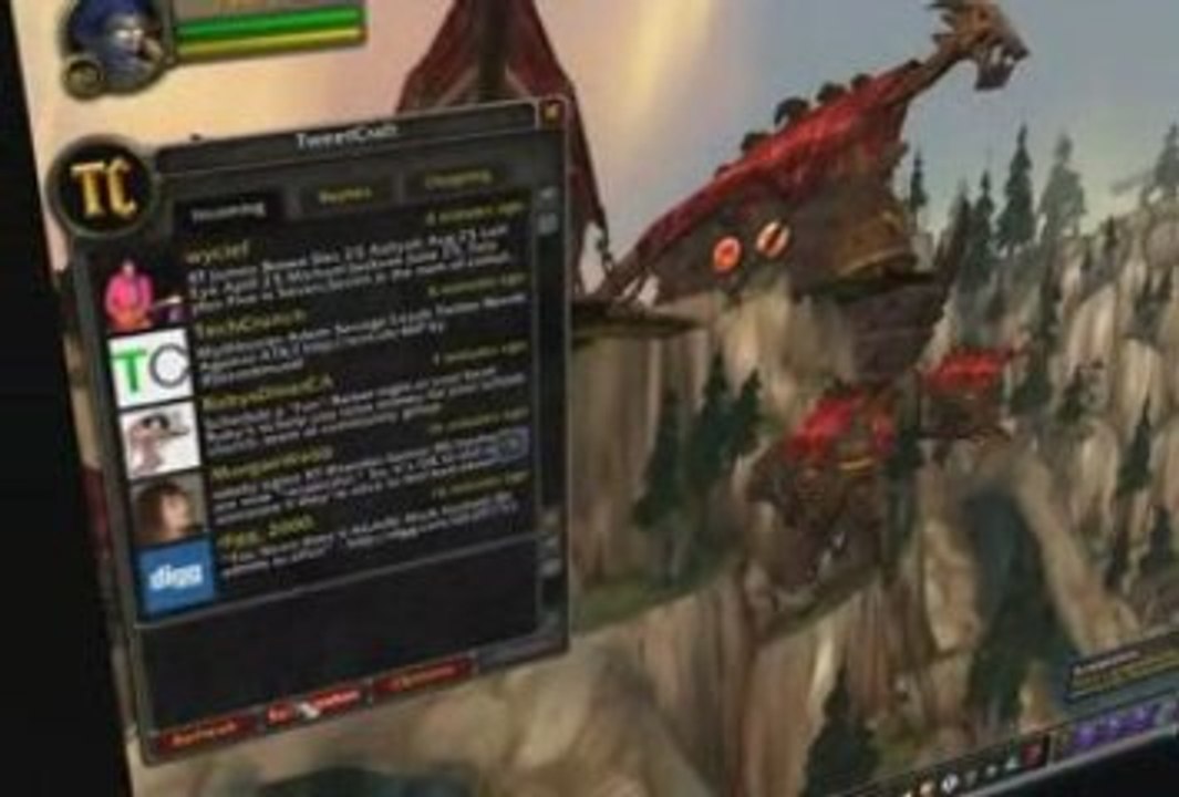 Twitter + World Of Warcraft=Tweetcraft