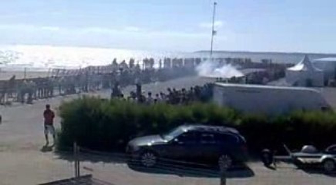 fete de la moto st brevin 2009 stunt burn