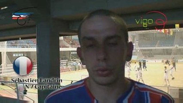RINK HOCKEY - CHAMPIONNAT DU MONDE : Interview S. Landrin - France / Allemagne