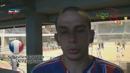 RINK HOCKEY - CHAMPIONNAT DU MONDE : Interview S. Landrin - France / Allemagne