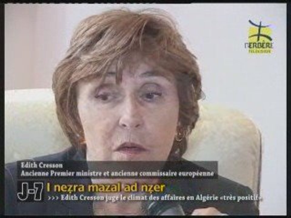 Edith Cresson avec François-Xavier de Calonne