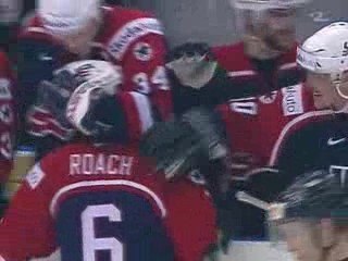 Andy Roach scores in a penalty shootout