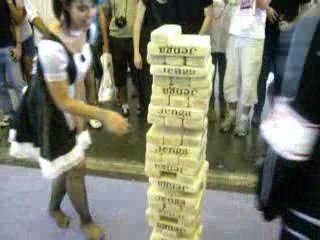 Jeu " Jenga " à la Japan expo 2009