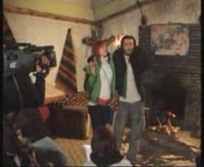 Dağ evi kamera arkası