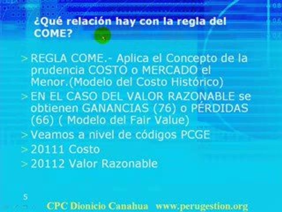 El valor razonable en las mercaderias