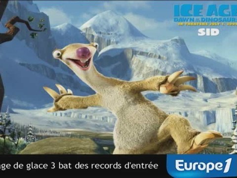 L'âge de glace 3 bat des records d'entrées