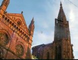 Strasbourg -la cathédrale au soleil du solstice d'été
