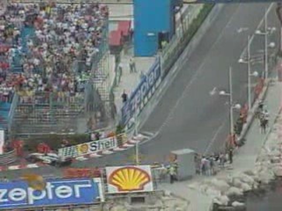 Mini-accident de Rosset a Monaco (qualifs)