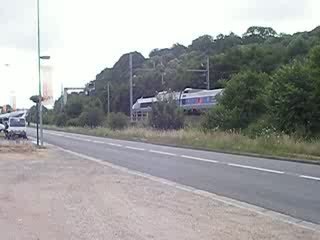 J'ai mon bac !!! Passage du TGV Cherbourg-Dijon à Bernay