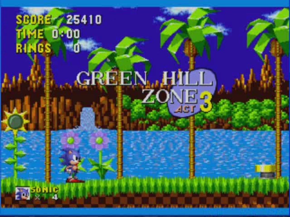 Sonic Walkthrough 2)Sonic vs Eggman (ou Robotnic )