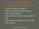 How To Win Ex Back - Rekindling Love With An Ex