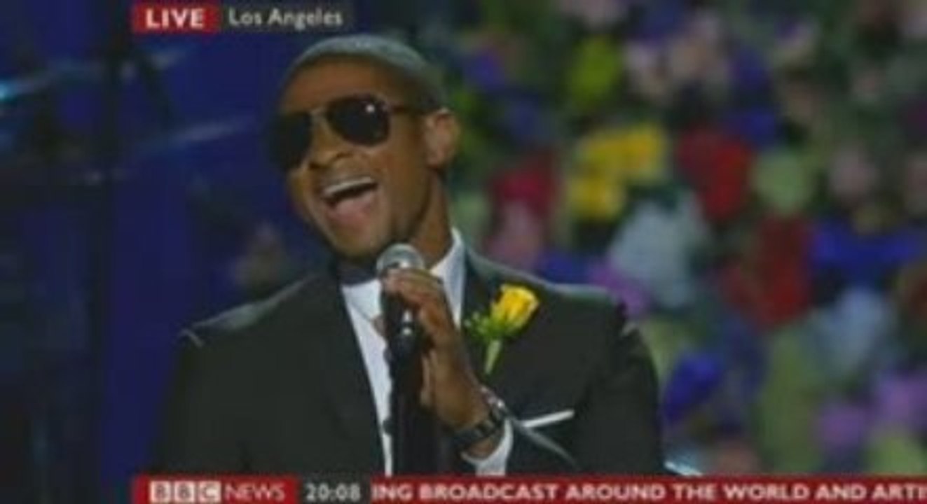 USHER MICHAEL JACKSON MEMORIAL GONE TOO SOON LIVE