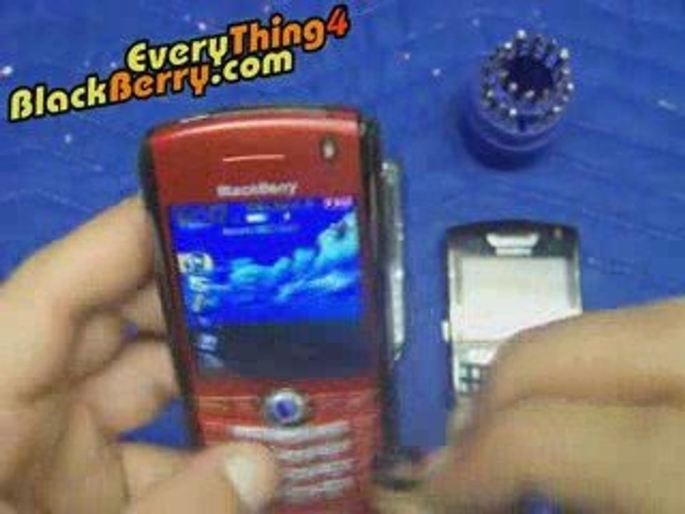 How to change repair fix clean blackberry trackball 8100 video