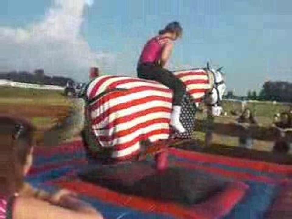 Sabine qui fait du rodéo :P