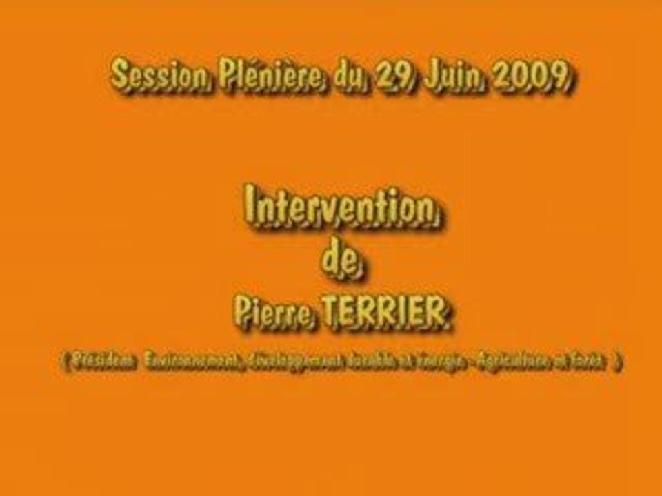 Intervention Pierre Terrier