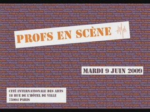 ICM - Profs en scène 2009 - Concert des professeurs de musique