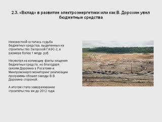 Реструктуризация бизнеса по "Владимиру Дорохину" (РОЭЛ, РУСЭ