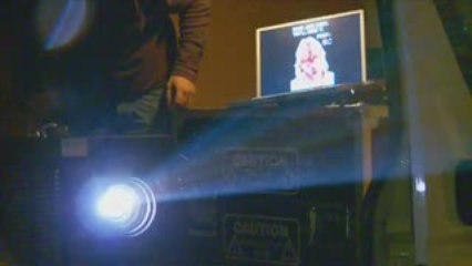 Virgin Media beams image of Richard Branson onto Sydney Harb