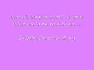 Pour elle jsui pret a tout , je laime si fort que sa me rend