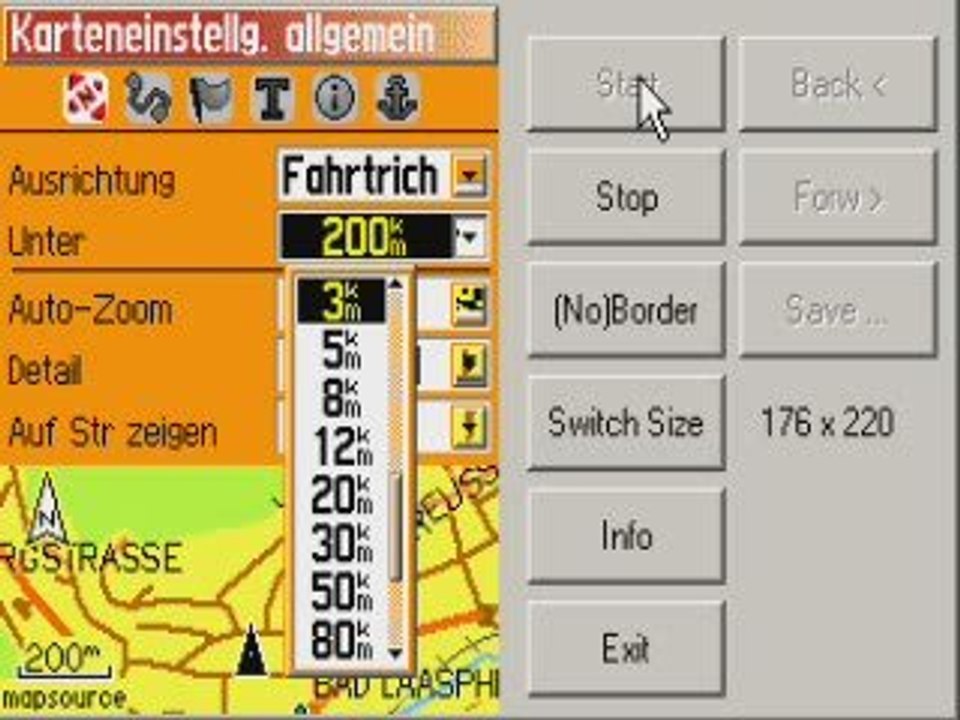 Anleitung: Fahrtrichtung Vista HCx einstellen