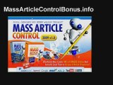 Mass Article Control Bonus | Mass Article Control Review