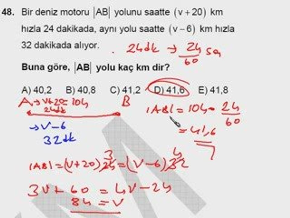 Bülent Hoca 2009 KPSS matematik çözümleri 3