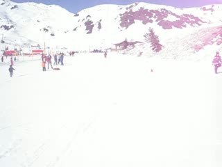 1e descente à ski avec papa