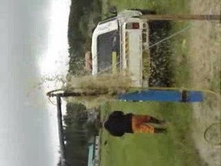 Test de pompage sur puits artesien