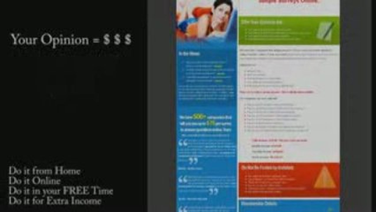 Get paid for Taking Surveys ?