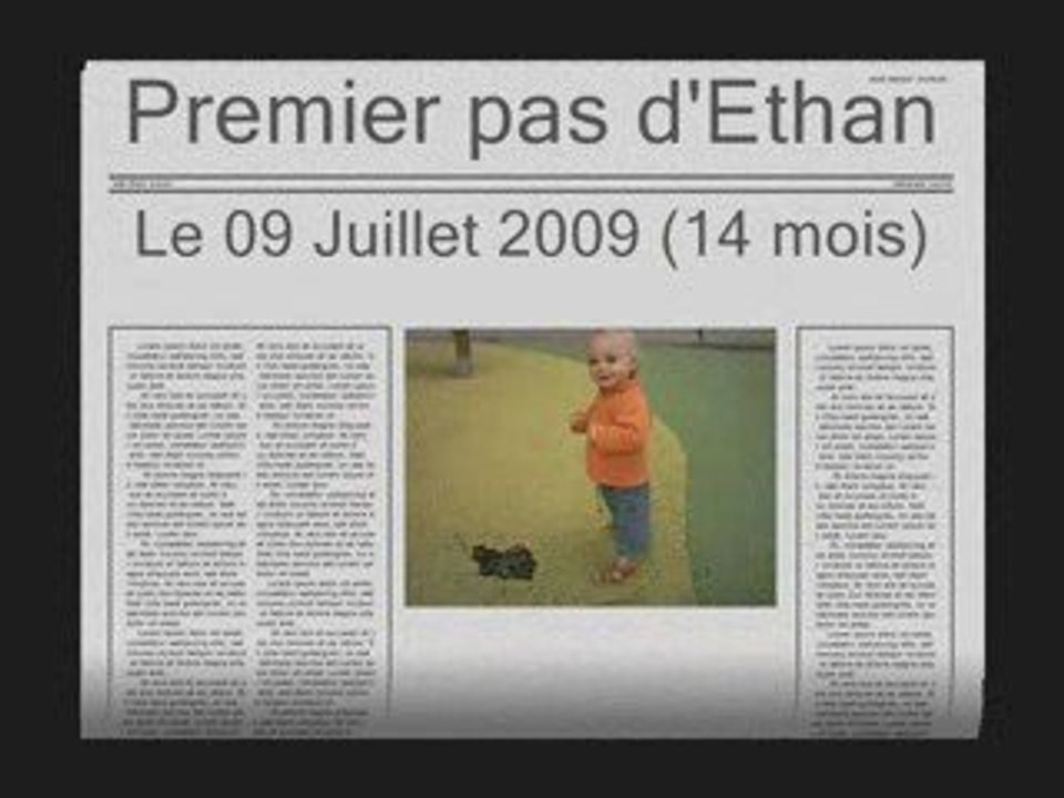 Premier pas d'Ethan