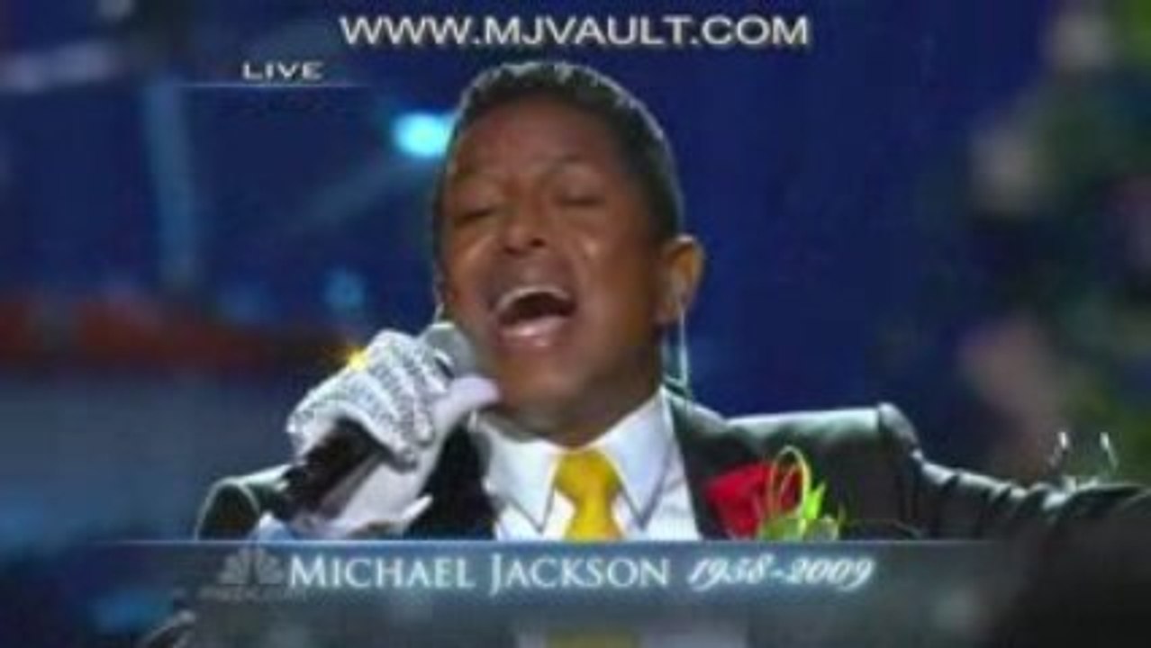 Michael Jackson Memorial Jermaine Jackson Singing "Smile"