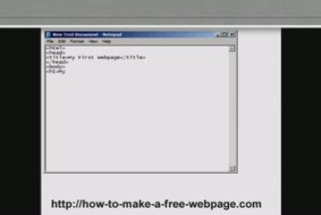 How To Make A Basic Webpage