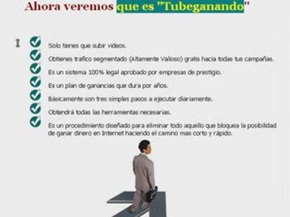 "TUBEGANANDO"  Ganar Dinero Subiendo Videos