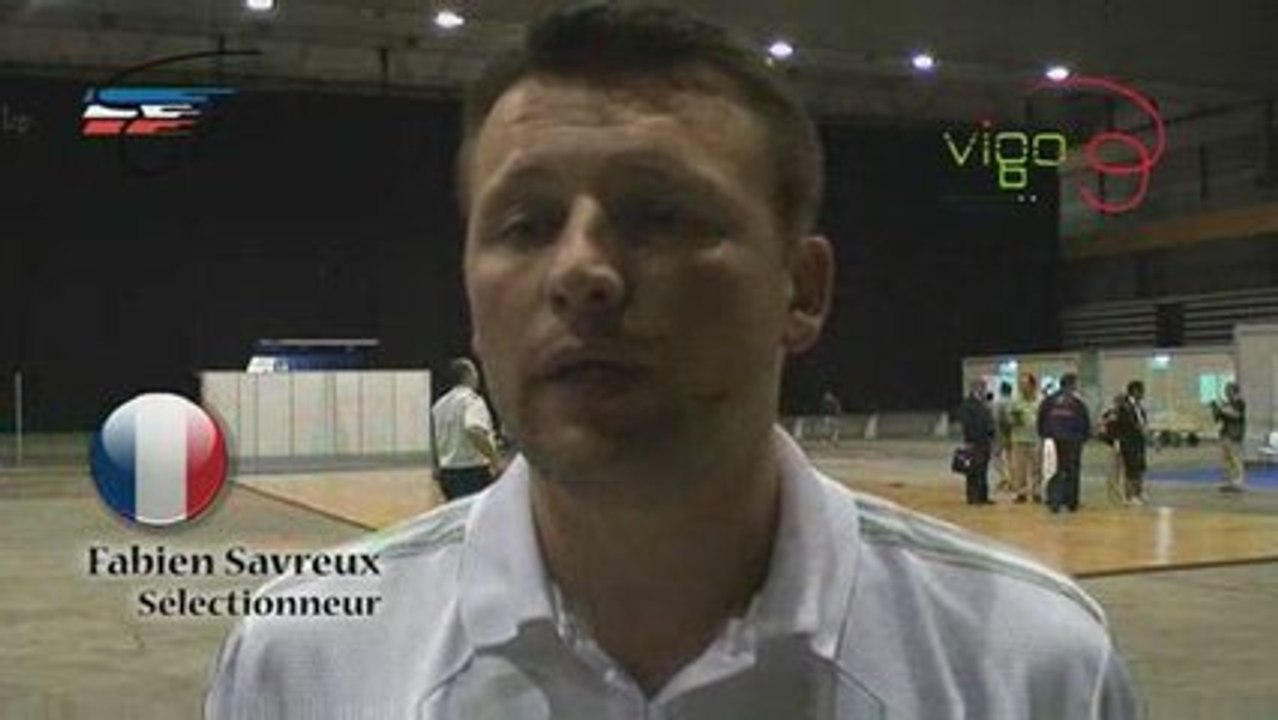 RINK HOCKEY - CHAMPIONNAT DU MONDE 2009 : 1/4 de finale Interview F. SAVREUX
