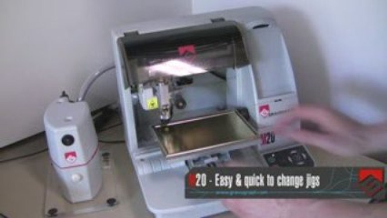 Gravograph M20 Funerals-ES- máquina rotativa - lápidas ...