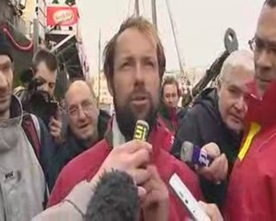 Une arrivee émouvante à Brest