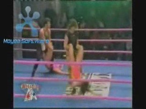 Sugar & Susie Spirit vs Angel & Attache (GLOW Wrestling)