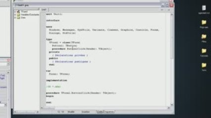 Tuto Delphi prg : télécharger et interface, bases