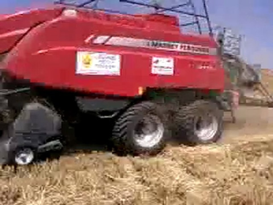 Pressage de paille de paille d'escourgeon