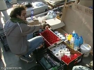 Cerca de 700 personas pasan la noche en la Puerta del Sol