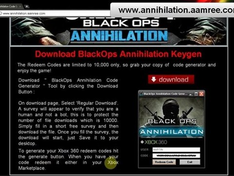 How to install Black Ops: Annihilation DLC for Xbox 360