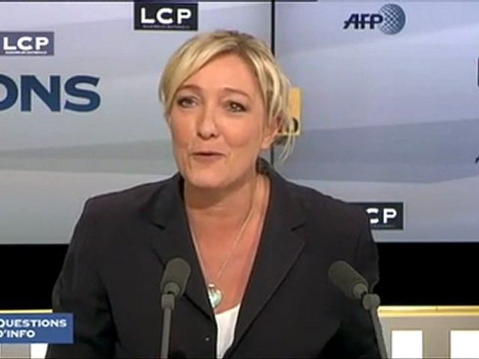 Marine Le Pen pour la priorite nationale comme a Monaco