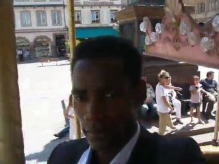 Strasbourg révisité par Ronald Tintin de Paris - Manège Place Gutenberg